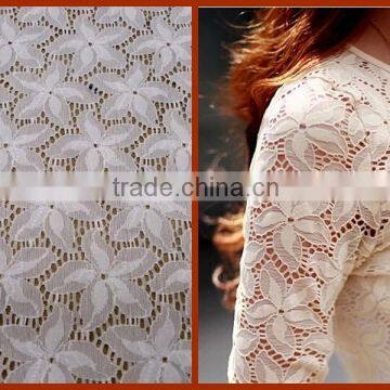 popular bridal lace fabric knitted lace fabric factory stock supply