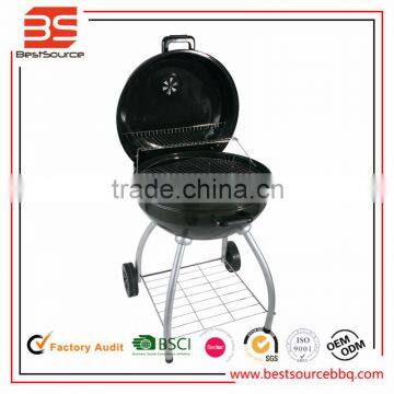 Kettle charcoal bbq grill with cover and 2 wheel for easy moving