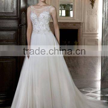 Hot Sell Good Quality 2016 New Style Embroidery Designs for Wedding Dress photo-2