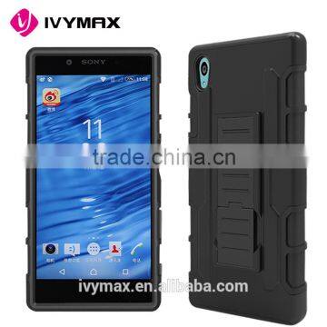 Low Price China Mobile Phone 3 in 1 Super Holster Combo Case for Sony Xperia z5 Android Smartphone Cases photo-2