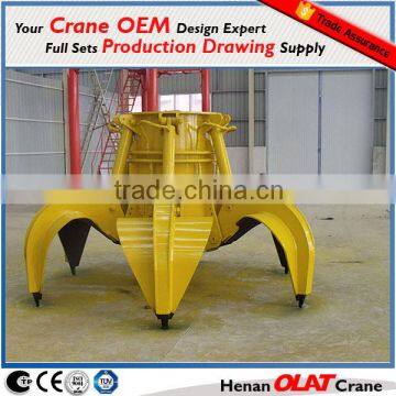 Electric clamshells hydraulic grab bucket