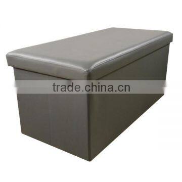 Large Double Foldable Storage Ottoman Bench