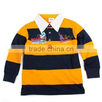 A3523 China supplier kids boys shirts with high quality pure cotton cheap baby tshirts