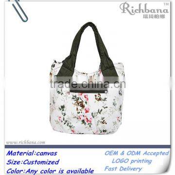 wholesale cotton floral tote bags