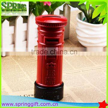 Metal crafts Creative Souvenir British Red Mailbox Shape Money Saving Piggy Bank Pot                        
                                                Quality Choice