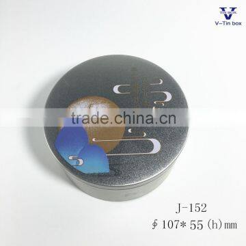 moon shaped candy tin box
