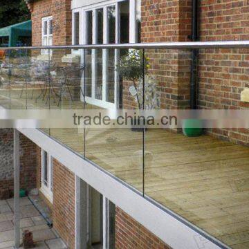 5mm 6mm 8mm 10mm 12mm 15mm 19mm glass balcony railing