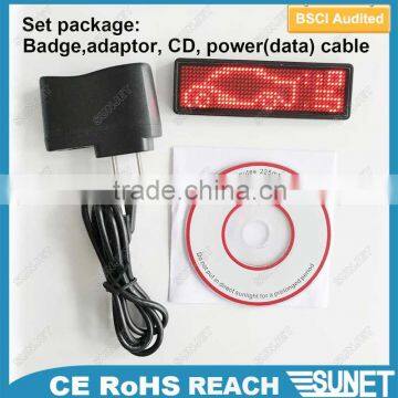 Waiters Led Name Badge Programmable Led Moving Message photo-6