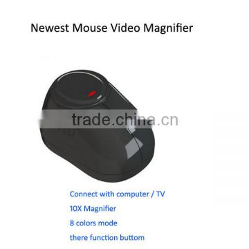 New Wireless Mouse Shape Low Vision Portable Electronic Magnifierr for Elderly                        
                                                Quality Choice