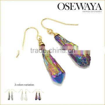 osewaya earing crystal druzy collection for fashionable lady