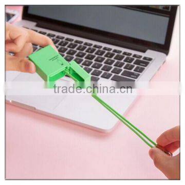 Aluminum alloy connector retractable USB cable charging for cell phone lighter gift design