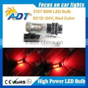Red 80W 3157 led BULB, SIDE MARKER PARKING LIGHT