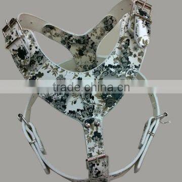 Soft PU leather puppy harness, comfort and breathable net pet harness, various colours and sizes