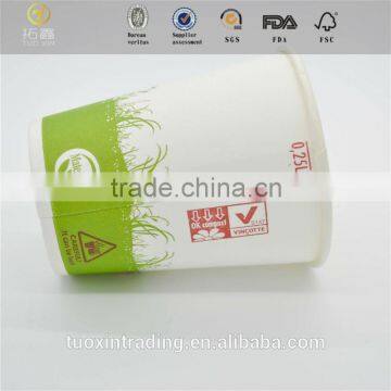 TOP 1 8oz ice cream paper cup/ pe coated paper for cup double side pe coated paper made in China