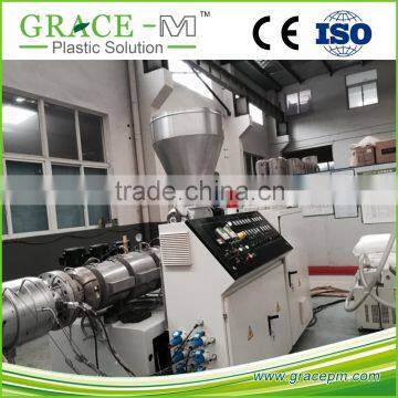 CE approved 20-110mm PVC pipe twin screw extruder machine