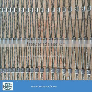 stainless steel wire rope ferrule mesh for animal fencing