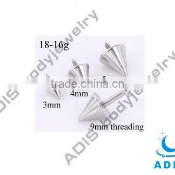 G23 titanium micro dermal anchor cone top piercing jewelry