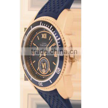 Calgary Watches Mazzini Midnight Blue Watch, Blue and Gold photo-2