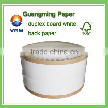 white coated duplex board duplex white board paper