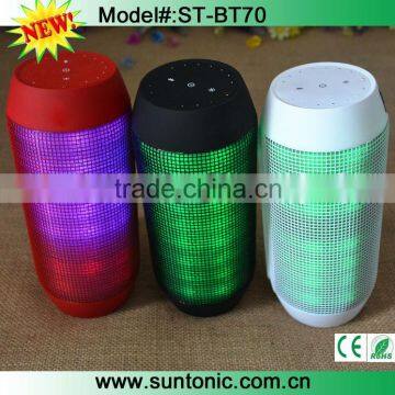 2014 Latest led light bluetooth speaker with good sound quality