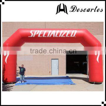 Oxford cloth RED Sports events inflatable square archway for advertising