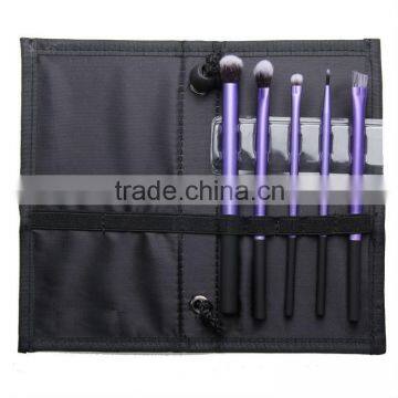 5 pcs Soft Synthetic Hair make up tools kit Cosmetic Beauty Makeup Brush purple Sets with Canvas Case