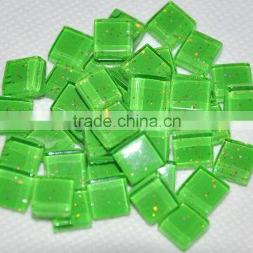 10x10mm DIY Material Green Glass Mosaic Tile