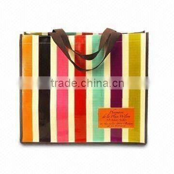 vertical bar laminated metal storage trunk pp woven bag(Gre-kbc13)