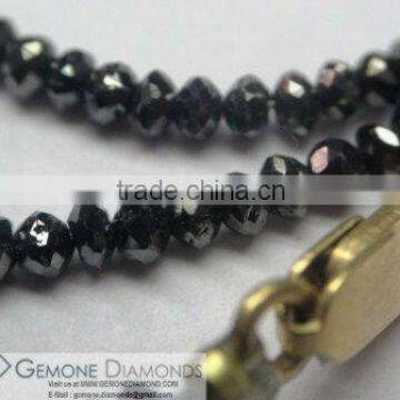 High Quality Natural Black Faceted Beads Chain/Necklace