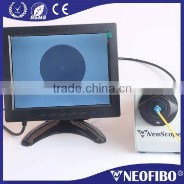 Clearly checked universal fiber optic inspection microscope