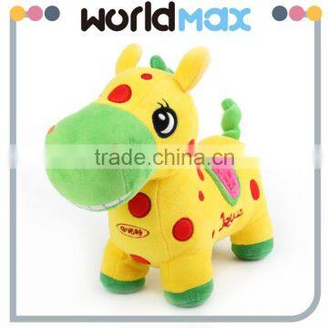 China Made Graceful Yellow Horse Promotional Baby Plush Toy