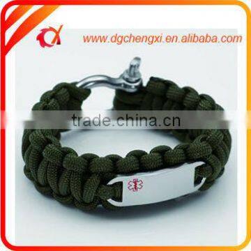 2016 Popular Paracord Bracelet With Logo, Survival Paracord Bracelet, 550 Paracord Bracelet