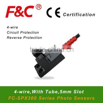 Circuit Protected, Polarity Reverse Protected, 4-wire, High Light LED Photoelectric Sensor, FC-SPX307 series.