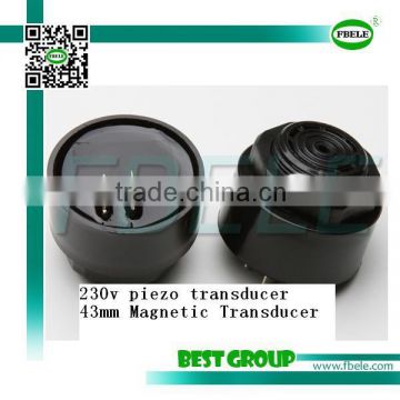 hot sell 12v 80DB 43mm piezo transducer FBPB4333D