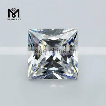 Wuzhou Wholesale High Quality AAA Square White Loose Cubic Zirconia