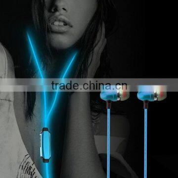 in ear design LED earphone for iphone NEW earphone