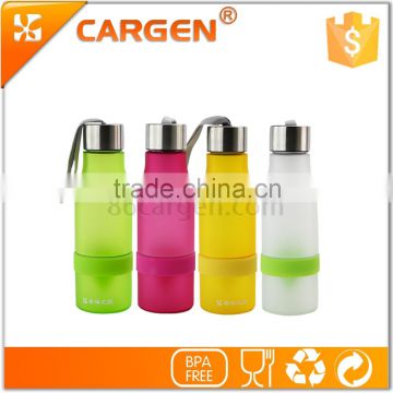 Wholesale travel plastic frosted fruit infuser water bottle