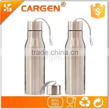 Insulated Vacuum Stainless Steel Sliver Sport Tea Bottle