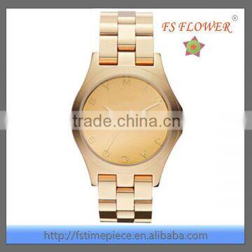 2014 Golden Fashionable Nice Watch Women Stainless Steel 5atm Water Resistant