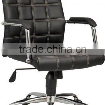 comfort Lattice brown PU Ribbed Grid swivel computer chair B314-X08 Anqiao