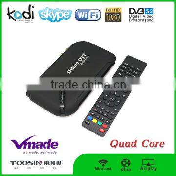 Amlogic s805 quad core bluetooth 4.0 android tv box h.265 set top box dvb s2