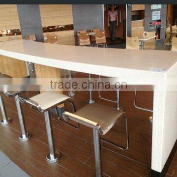 KFC Dinning Tables and Chairs /Acrylic Solid Surface Stone Table Top, Restaurant Table photo-4