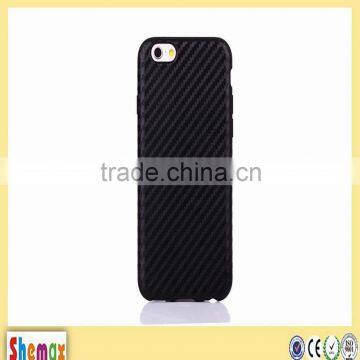 High quality soft carbon fiber cover case for Apple iPhone 6,Phone accessory 2015