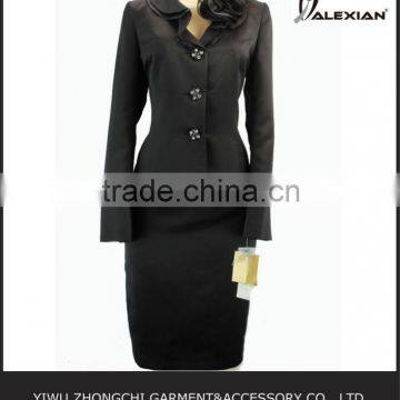 black ladies satin suits