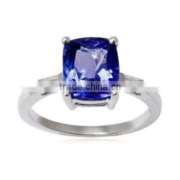 Tanzanite Wedding Rings set, Tanzanite Engagement rings