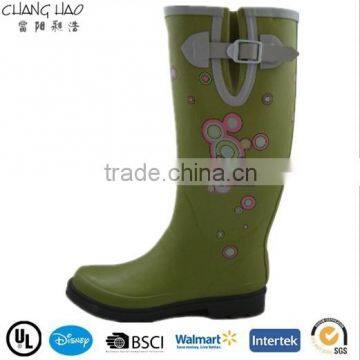 (CH.W112) Rubber boots factory Summer dress Flower rain boots lady