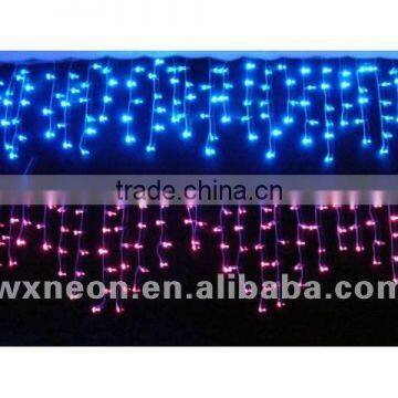 4*1.5m blue red decorativre led icicle light