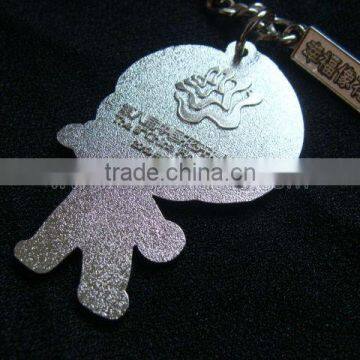 Hot selling fashion metal letter keychain