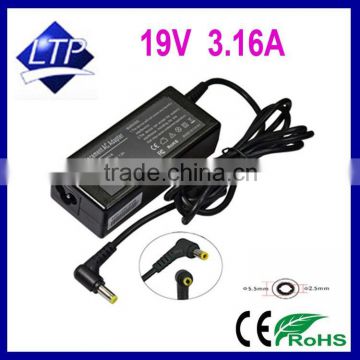 60W 19V 3.16A power supply with connector 5.5*2.5 mm laptop adapter for Dell Inspiron 300 3500XT battery charger