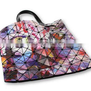 All-over Print Diamond Check Tote Bag, 2016 Newest Lady Shopping Bag photo-4